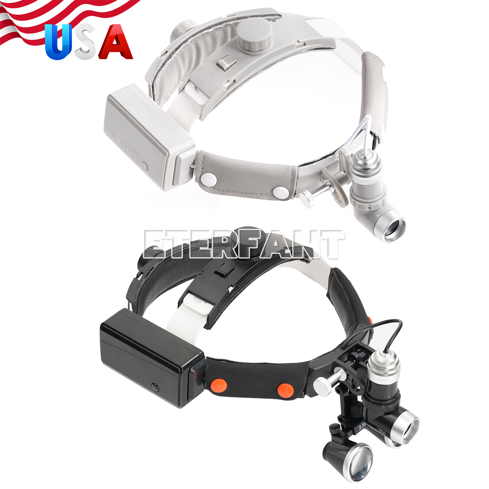 Magnifier With Light - 10W LED Dental Headband Head Light