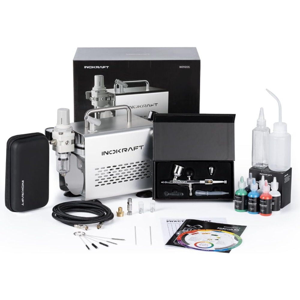 Airbrush Compressor Kit - Airbrush Kit with Air Compressor- 1/6