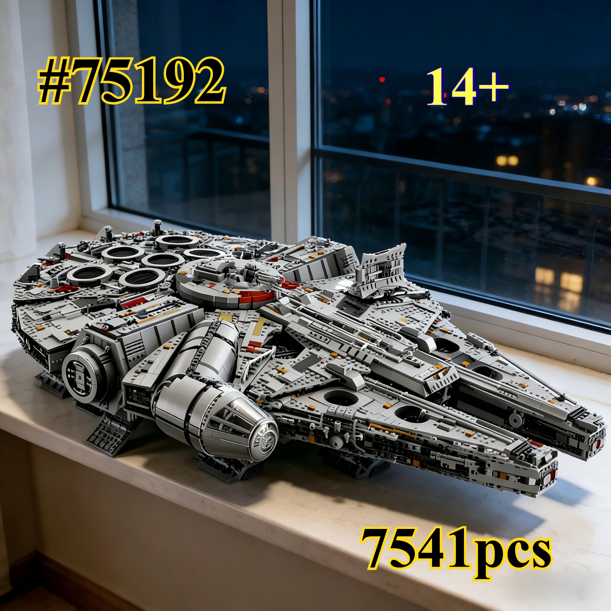Model Kit Plastic - Millennium Falcon Warship75192Mini Building Blocks Sets