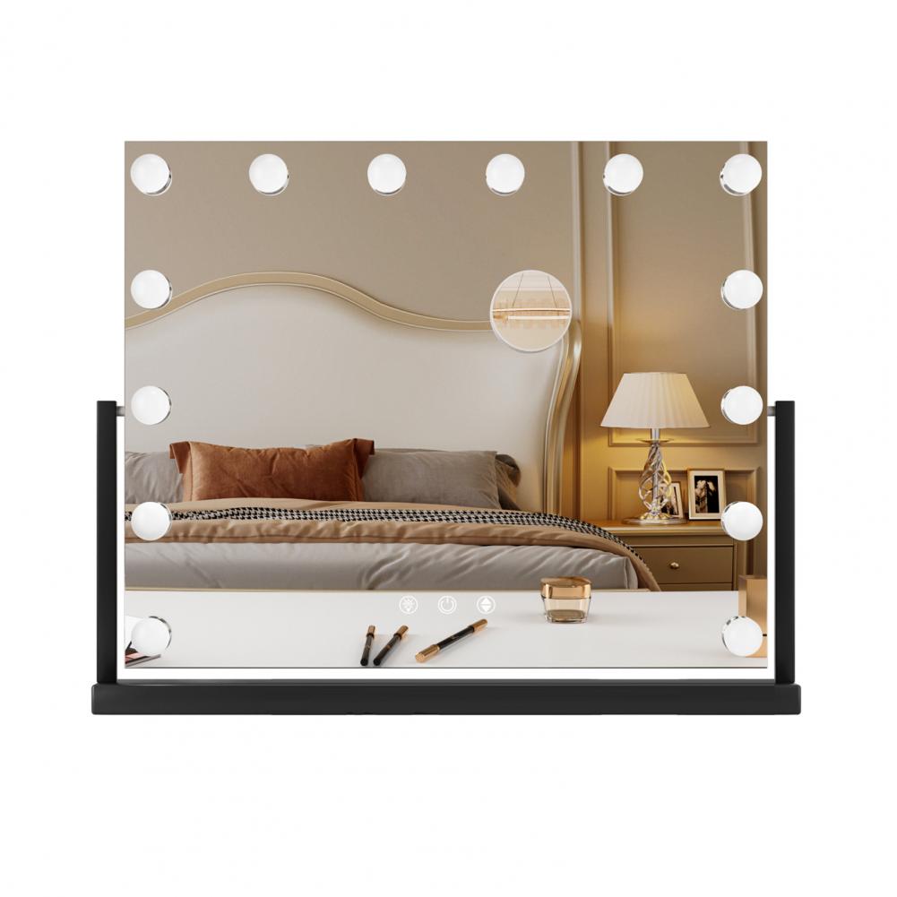 Magnifier With Light - Makeup Mirror with 14 LED Bulbs,