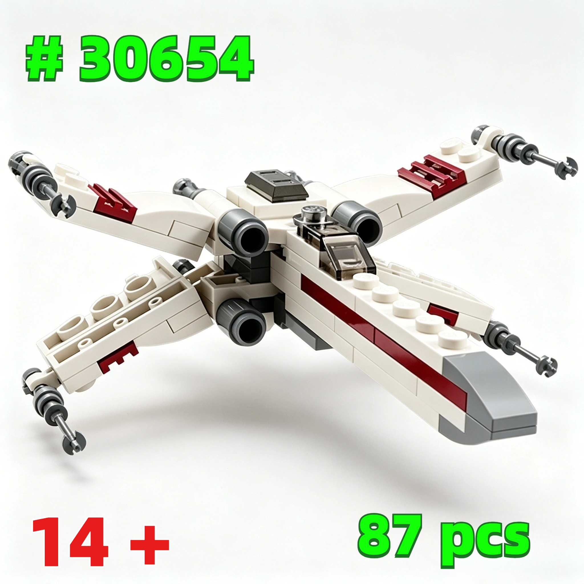 Model Kit Plastic - X-Wing Starfighter polybag 30654 Building Blocks