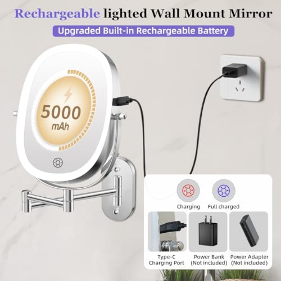 30X/1X Wall Mounted Lighted Ma - Magnifier With Light recensione e prezzo