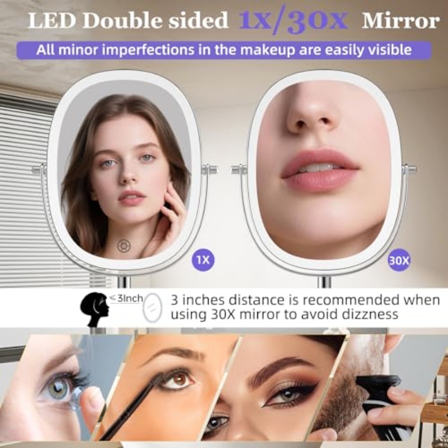 30X/1X Wall Mounted Lighted Ma - Magnifier With Light recensione e prezzo