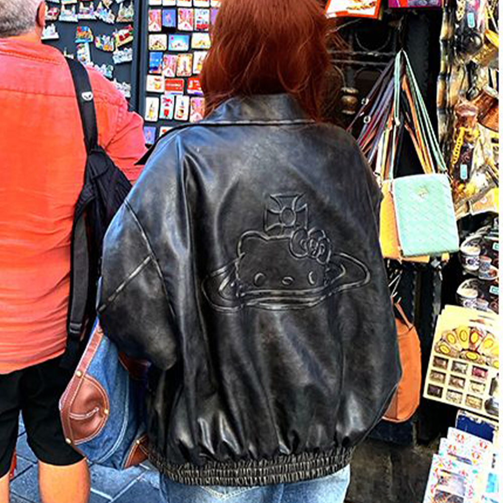Y2K Cartoon Pu Leather Jacket  - Model Kit Varnish recensione e prezzo