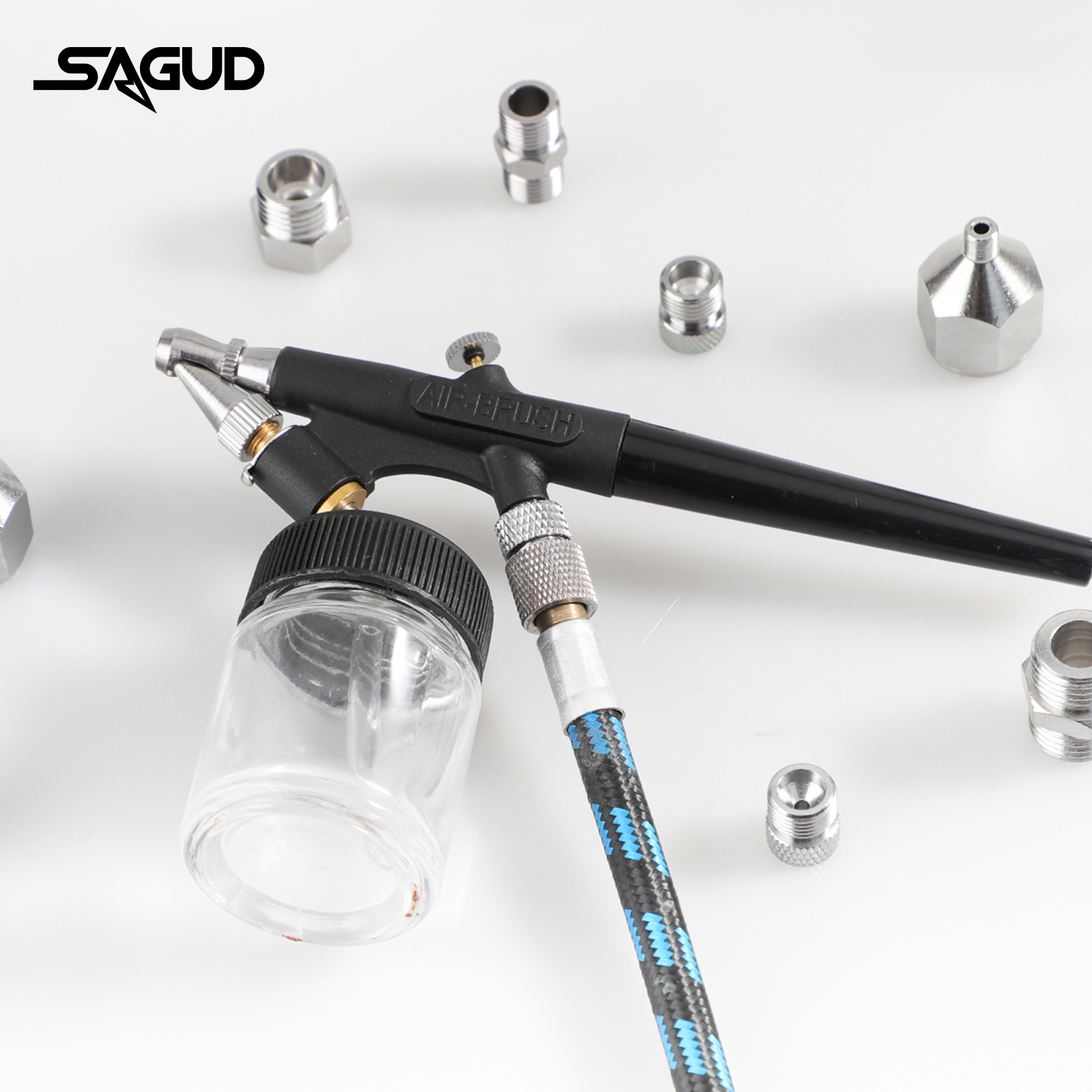 SAUGD 9PCS/Set Airbrush Adapto - Airbrush Compressor Kit recensione e prezzo