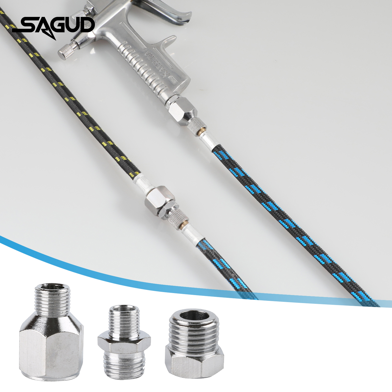 SAUGD 9PCS/Set Airbrush Adapto - Airbrush Compressor Kit recensione e prezzo