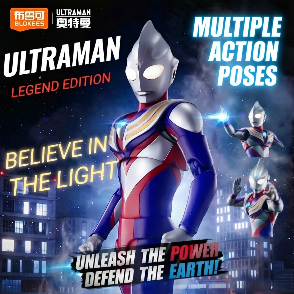 Blokees New Ultraman Tiga Lege - Model Kit Ultraman Tiga recensione e prezzo