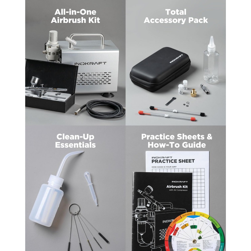 Airbrush Kit with Air Compress - Airbrush Compressor Kit recensione e prezzo