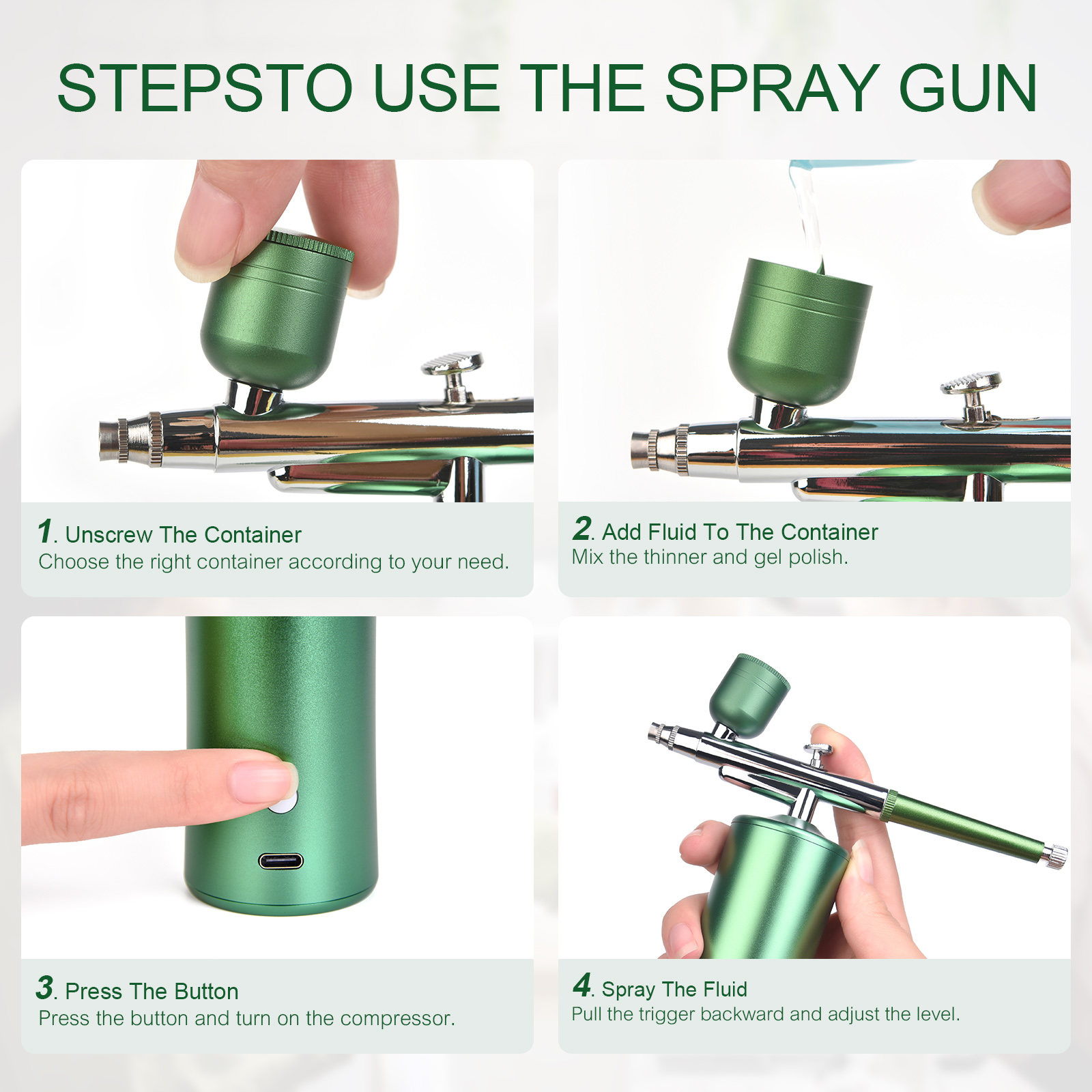 KADS Airbrush Nail With Compre - Airbrush Compressor Kit recensione e prezzo