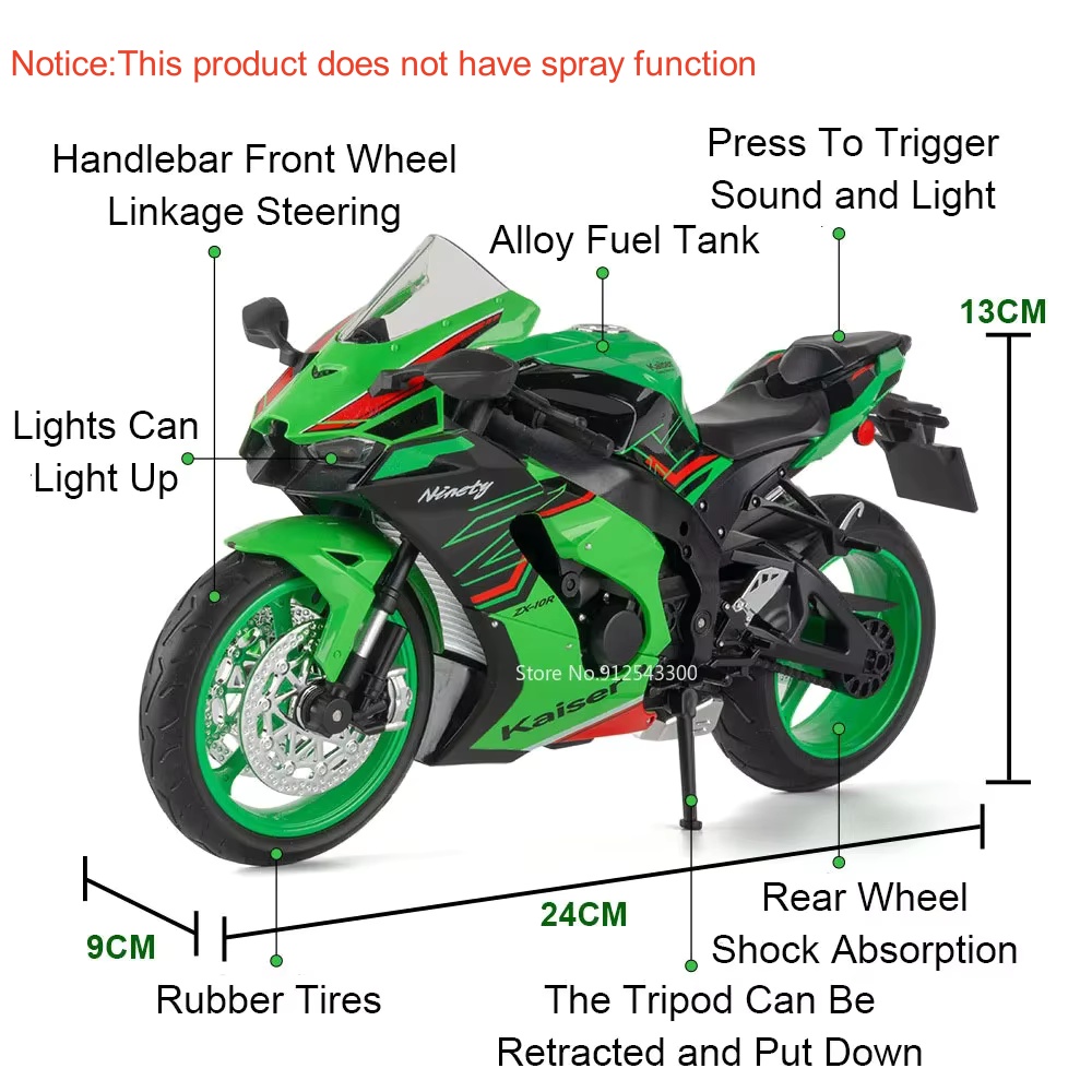 1:9 Scale 1299 Kawasaki ZX-10R - Model Kit Harley Davidson recensione e prezzo