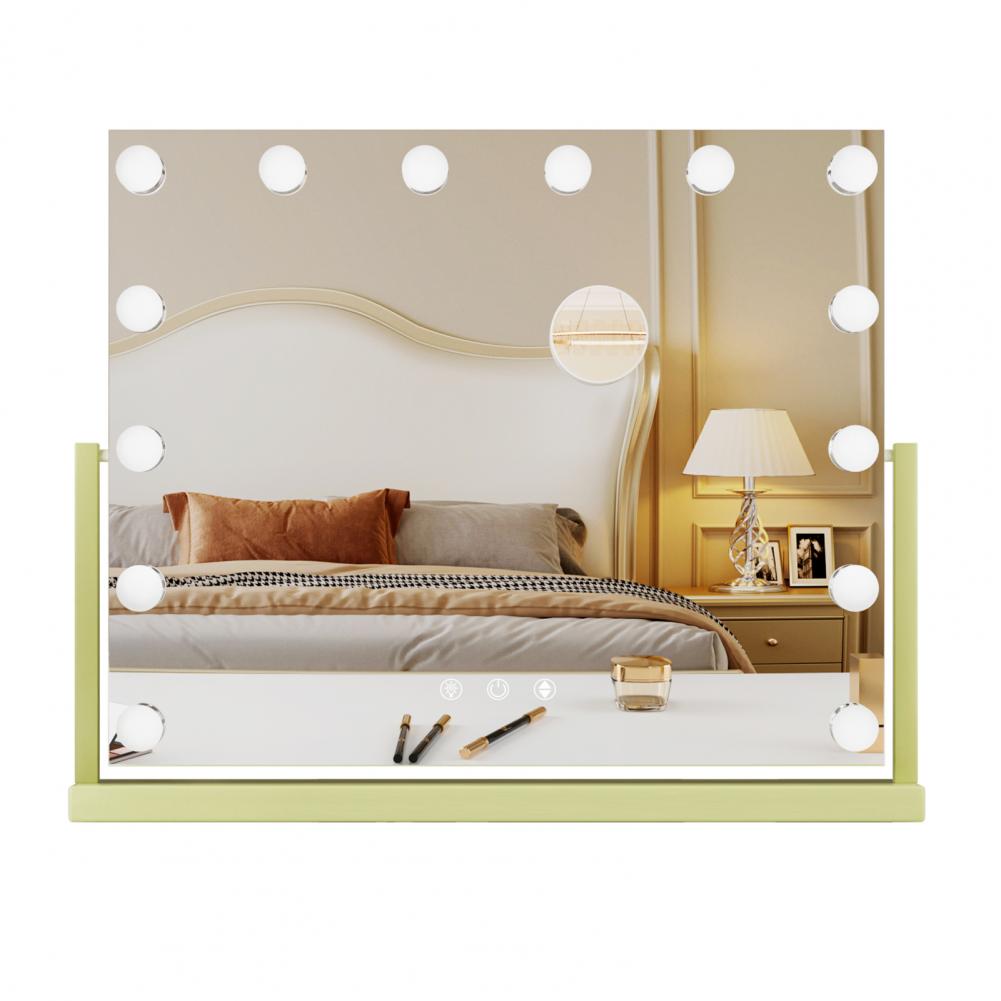Makeup Mirror with 14 LED Bulb - Magnifier With Light recensione e prezzo