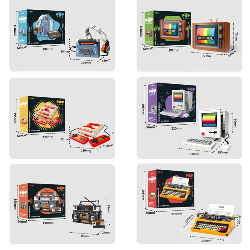 Retro DIY Building Blocks TV R - Model Kit Plastic recensione e prezzo