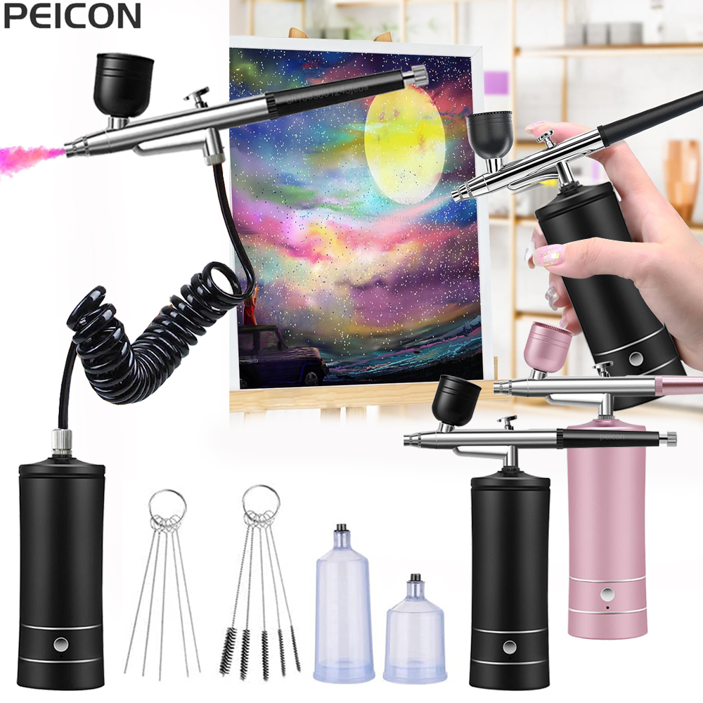 Airbrush Painting Airbrush wit - Airbrush Compressor Kit recensione e prezzo